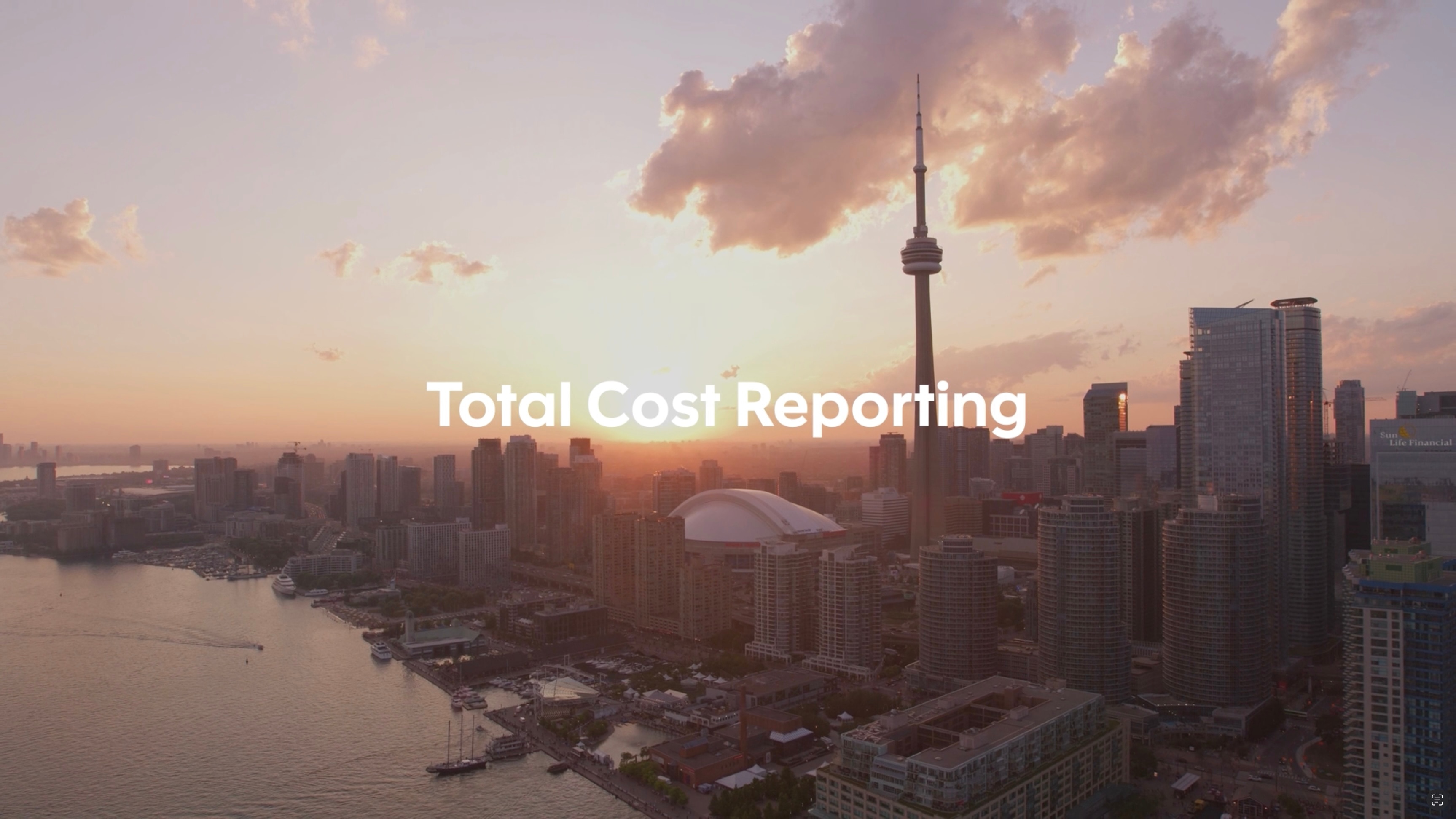 Watch total cost reporting video