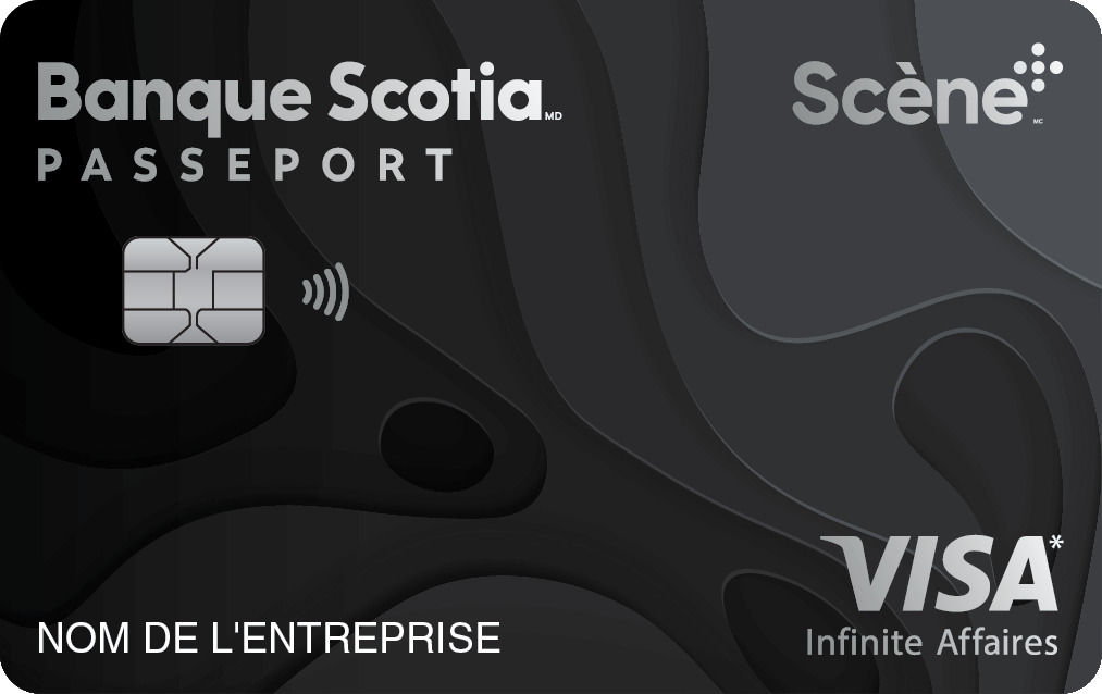 Image de la Carte Visa Infinite Affaires Passeport Banque Scotia