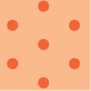 Square with orange polkadots on a light orange background